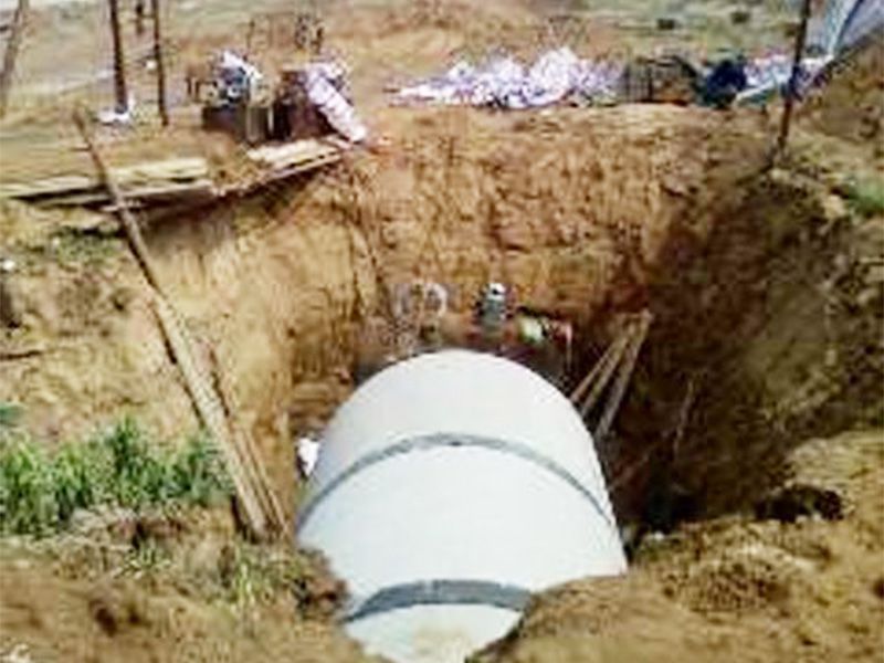 36河南焦作武陟四环顶管作业